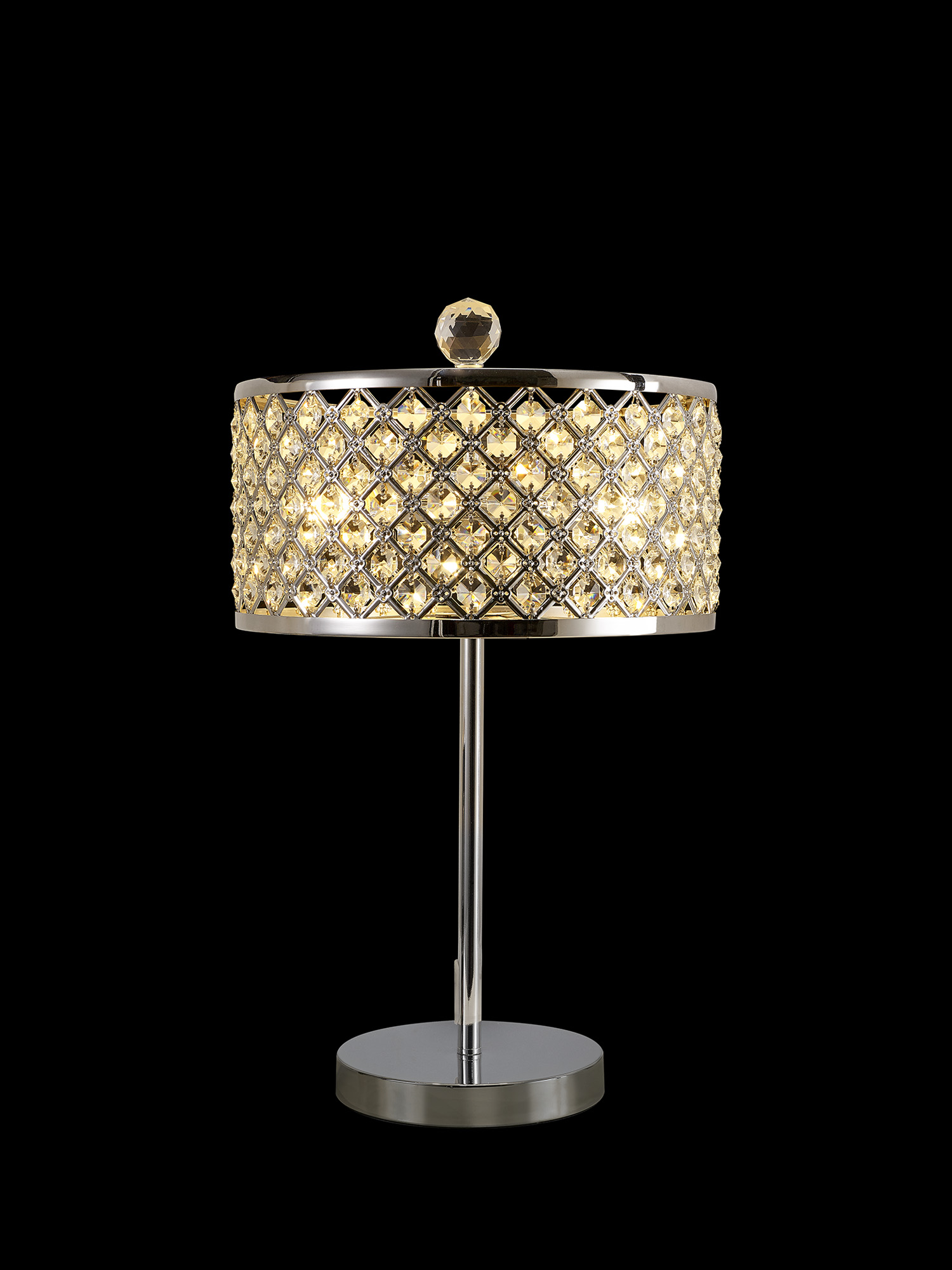 Sasha Crystal Table Lamps Deco Shaded Table Lamps